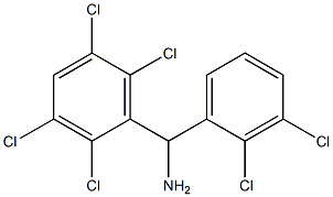 (2,3-dichlorophenyl)(2,3,5,6-tetrachlorophenyl)methanamine Struktur