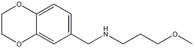 (2,3-dihydro-1,4-benzodioxin-6-ylmethyl)(3-methoxypropyl)amine Struktur