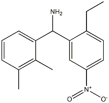 (2,3-dimethylphenyl)(2-ethyl-5-nitrophenyl)methanamine Struktur