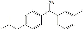 (2,3-dimethylphenyl)[4-(2-methylpropyl)phenyl]methanamine Struktur