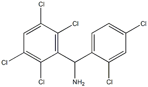 (2,4-dichlorophenyl)(2,3,5,6-tetrachlorophenyl)methanamine Struktur