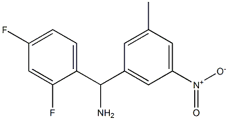 (2,4-difluorophenyl)(3-methyl-5-nitrophenyl)methanamine Struktur