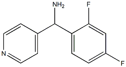 (2,4-difluorophenyl)(pyridin-4-yl)methanamine Struktur