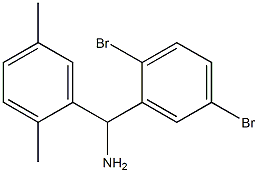 (2,5-dibromophenyl)(2,5-dimethylphenyl)methanamine Struktur