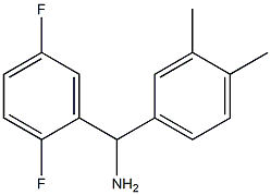 (2,5-difluorophenyl)(3,4-dimethylphenyl)methanamine Struktur