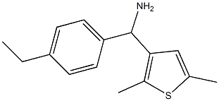 (2,5-dimethylthiophen-3-yl)(4-ethylphenyl)methanamine Struktur