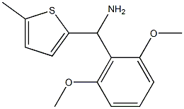 (2,6-dimethoxyphenyl)(5-methylthiophen-2-yl)methanamine Struktur