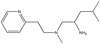 (2-amino-4-methylpentyl)(methyl)[2-(pyridin-2-yl)ethyl]amine Struktur