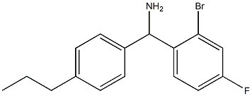 (2-bromo-4-fluorophenyl)(4-propylphenyl)methanamine Struktur