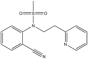 (2-cyanophenyl)-N-[2-(pyridin-2-yl)ethyl]methanesulfonamide Structure