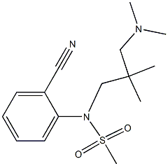 (2-cyanophenyl)-N-{2-[(dimethylamino)methyl]-2-methylpropyl}methanesulfonamide Struktur