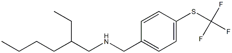 (2-ethylhexyl)({4-[(trifluoromethyl)sulfanyl]phenyl}methyl)amine Struktur