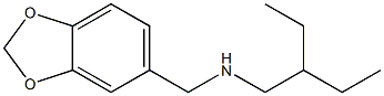 (2H-1,3-benzodioxol-5-ylmethyl)(2-ethylbutyl)amine Struktur