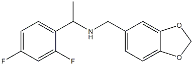 (2H-1,3-benzodioxol-5-ylmethyl)[1-(2,4-difluorophenyl)ethyl]amine Struktur