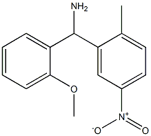 (2-methoxyphenyl)(2-methyl-5-nitrophenyl)methanamine Struktur