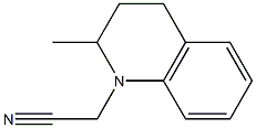 (2-methyl-3,4-dihydroquinolin-1(2H)-yl)acetonitrile Struktur