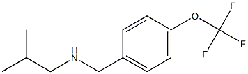 (2-methylpropyl)({[4-(trifluoromethoxy)phenyl]methyl})amine Structure