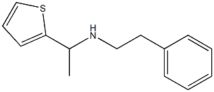 (2-phenylethyl)[1-(thiophen-2-yl)ethyl]amine Struktur