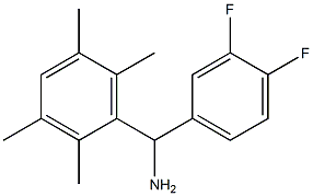 (3,4-difluorophenyl)(2,3,5,6-tetramethylphenyl)methanamine Struktur