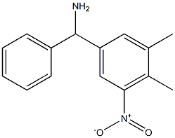 (3,4-dimethyl-5-nitrophenyl)(phenyl)methanamine Struktur