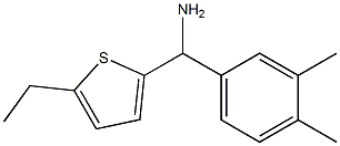 (3,4-dimethylphenyl)(5-ethylthiophen-2-yl)methanamine Struktur