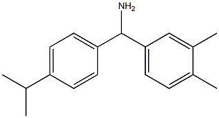 (3,4-dimethylphenyl)[4-(propan-2-yl)phenyl]methanamine Struktur