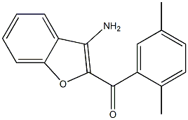 (3-amino-1-benzofuran-2-yl)(2,5-dimethylphenyl)methanone Struktur