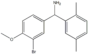 (3-bromo-4-methoxyphenyl)(2,5-dimethylphenyl)methanamine Struktur