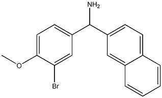 (3-bromo-4-methoxyphenyl)(naphthalen-2-yl)methanamine Struktur