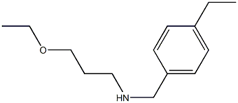 (3-ethoxypropyl)[(4-ethylphenyl)methyl]amine Struktur