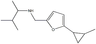 (3-methylbutan-2-yl)({[5-(2-methylcyclopropyl)furan-2-yl]methyl})amine Struktur