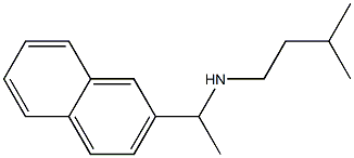 (3-methylbutyl)[1-(naphthalen-2-yl)ethyl]amine Struktur