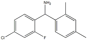 (4-chloro-2-fluorophenyl)(2,4-dimethylphenyl)methanamine Struktur