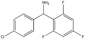 (4-chlorophenyl)(2,4,6-trifluorophenyl)methanamine Struktur