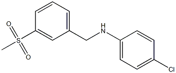 (4-chlorophenyl)[3-(methylsulfonyl)phenyl]methylamine Struktur