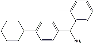 (4-cyclohexylphenyl)(2-methylphenyl)methanamine Struktur