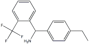 (4-ethylphenyl)[2-(trifluoromethyl)phenyl]methanamine Struktur