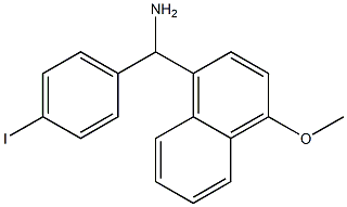 (4-iodophenyl)(4-methoxynaphthalen-1-yl)methanamine Struktur