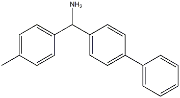 (4-methylphenyl)(4-phenylphenyl)methanamine Struktur