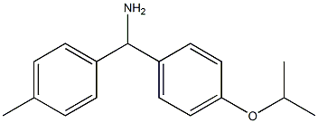 (4-methylphenyl)[4-(propan-2-yloxy)phenyl]methanamine Struktur