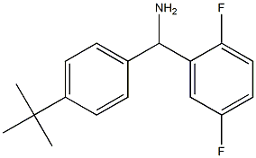 (4-tert-butylphenyl)(2,5-difluorophenyl)methanamine Struktur