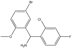 (5-bromo-2-methoxyphenyl)(2-chloro-4-fluorophenyl)methanamine Struktur