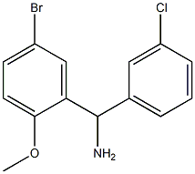 (5-bromo-2-methoxyphenyl)(3-chlorophenyl)methanamine Struktur