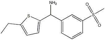 (5-ethylthiophen-2-yl)(3-methanesulfonylphenyl)methanamine Struktur