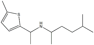 (5-methylhexan-2-yl)[1-(5-methylthiophen-2-yl)ethyl]amine Struktur