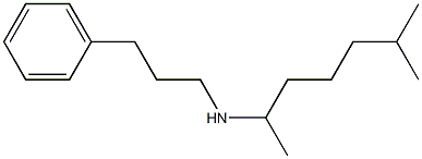 (6-methylheptan-2-yl)(3-phenylpropyl)amine Struktur