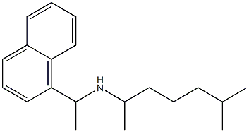 (6-methylheptan-2-yl)[1-(naphthalen-1-yl)ethyl]amine Struktur