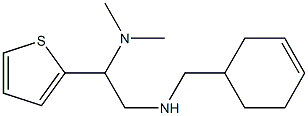 (cyclohex-3-en-1-ylmethyl)[2-(dimethylamino)-2-(thiophen-2-yl)ethyl]amine Struktur