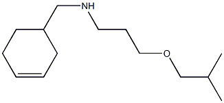 (cyclohex-3-en-1-ylmethyl)[3-(2-methylpropoxy)propyl]amine Struktur