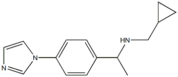 (cyclopropylmethyl)({1-[4-(1H-imidazol-1-yl)phenyl]ethyl})amine Struktur